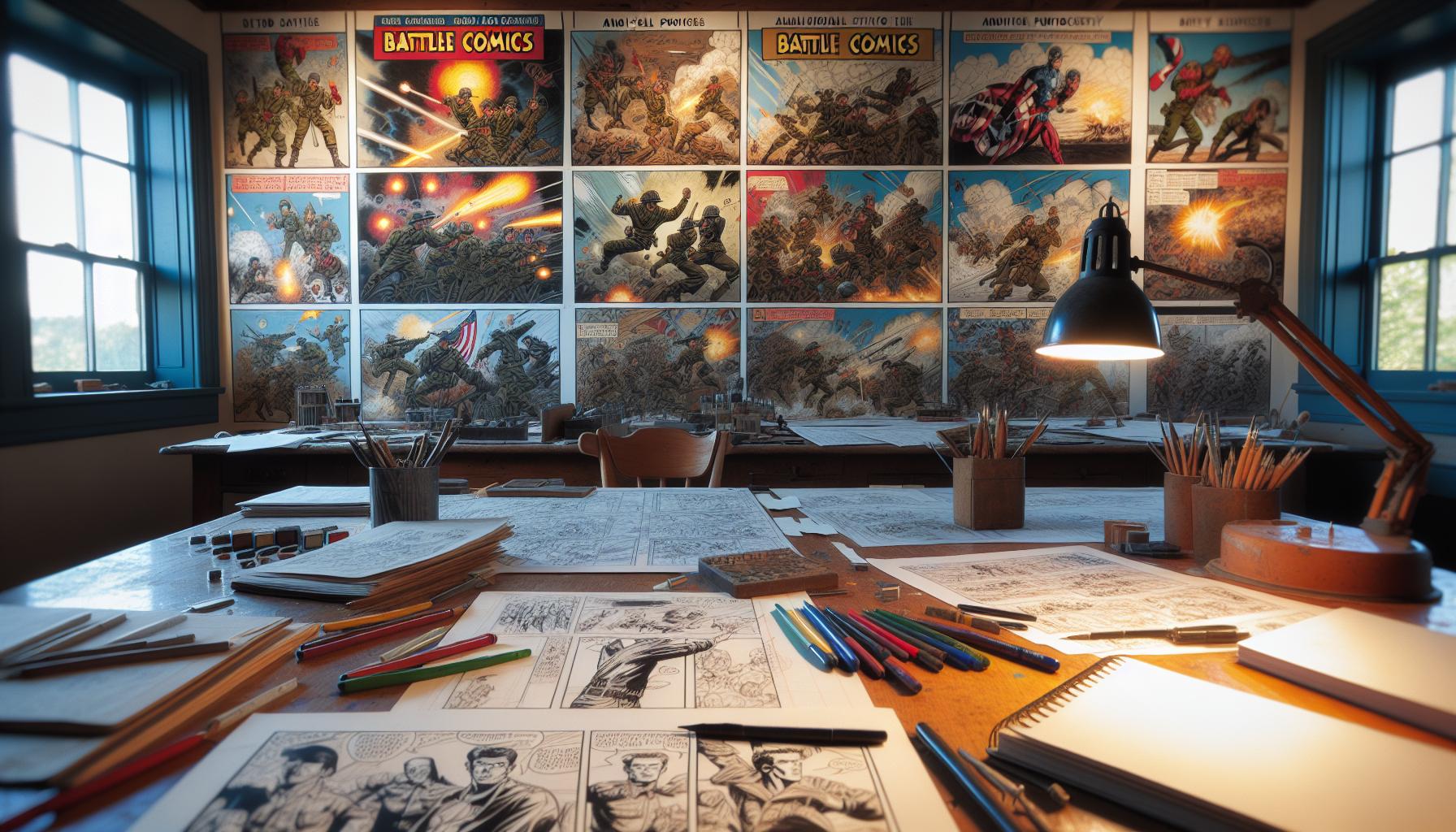 Analyzing the Art and Style of Battle Comics
