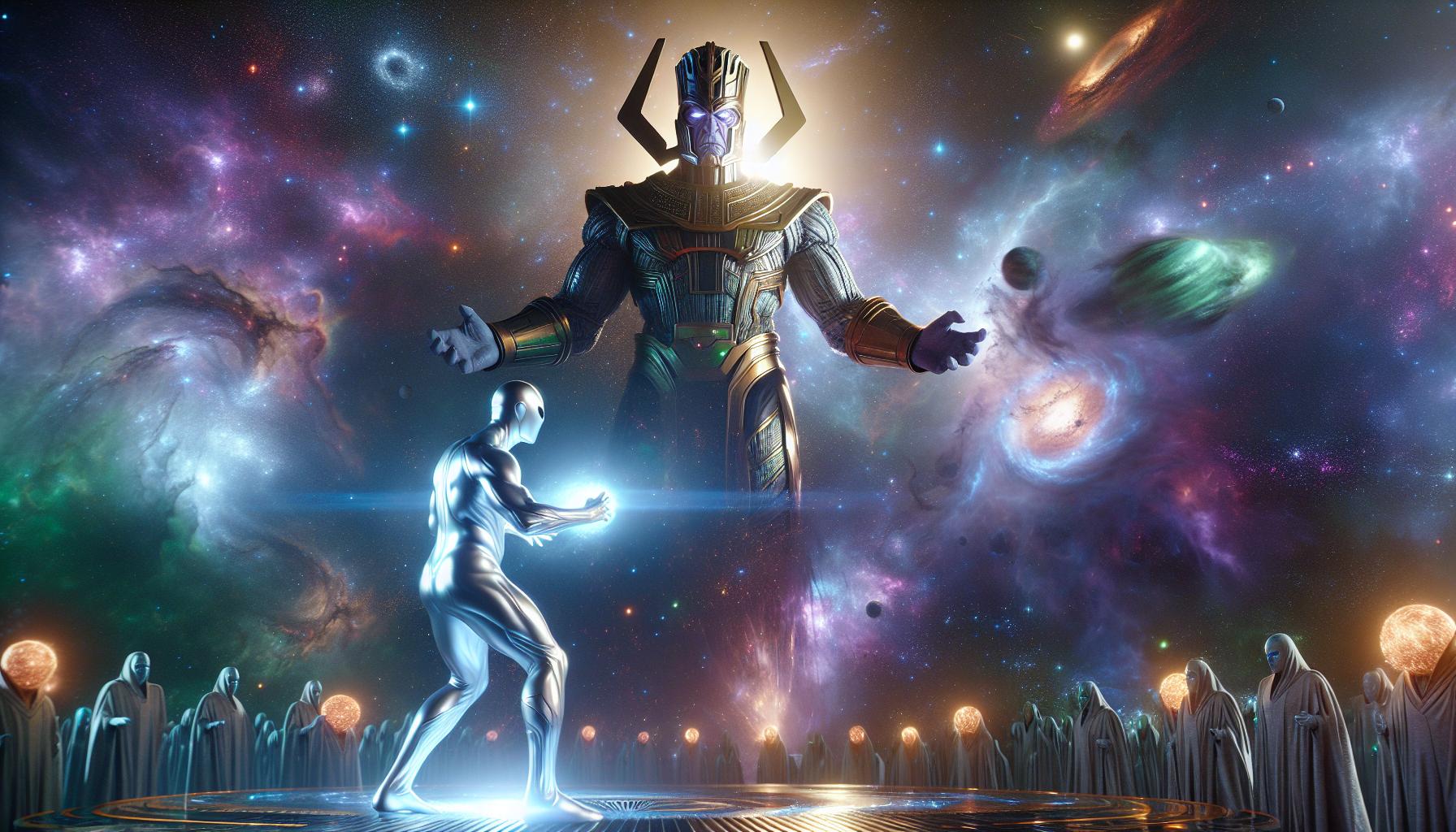 The Epic Showdown: Silver Surfer vs. Galactus