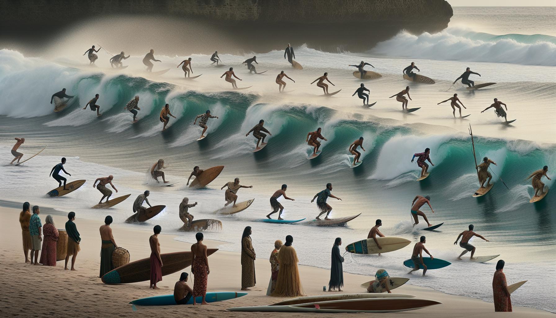 The Evolution of Wave Riding Through Cultures